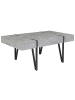 Beliani Couchtisch ADENA in Grau/Schwarz - (W) 60 x (H) 43 x (L) 100 cm