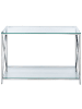 Beliani Konsolentisch AUDET in Silber/Transparent - (W) 120 x (H) 76 x (L) 40 cm