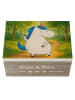 Mr. & Mrs. Panda Erinnerungsbox Einhorn Mann Design ohne Spruch in Weiß