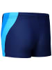 Aquarti Jungen Kinder Badehose Seitliche Paspel in blau-kombi