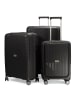Hauptstadtkoffer TXL - 3er Koffer-Set Trolley Gepäckset, TSA, 4 Rollen (S, M & L) in Schwarz