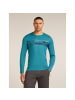 icebreaker Unterhemd Merino 200 Oasis LS Crewe Eleva in Türkis241