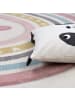 KADIMA DESIGN Kinderteppich Regenbogen mit Herz Kinderzimmer in Pink