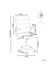 Beliani Bürostuhl DANDY in Violett/Weiß - (W) 58 x (H) 95 x (L) 58 cm