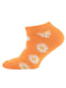 ewers 2er-Set Sneaker Socken 2er Pack Blumen/Punkte in h.himbeere-dkl.pfirsich