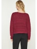 Usha Women Sweater in burgundy multicolor