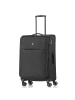 Pack Easy GoOn 4 Rollen Trolley M 67 cm mit Dehnfalte schwarz