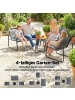 Outsunny Balkonmöbel Set in Grau 111L x 71B x 75H cm