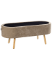 Beliani Bettbank OKLAHOMA in Braun - (W) 37 x (H) 44 x (L) 100 cm