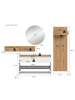 ebuy24 Garderobenmöbel Drive Weiß 197 x 32 cm