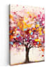 MuchoWow Leinwand Bilder Farbiger Baum