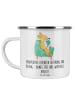 Mr. & Mrs. Panda Emaille Tasse Therapeut Dankeschön mit Spruch in Weiß
