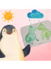 Mr. & Mrs. Panda Badematte Frosch Liebe ohne Spruch in Grau Pastell