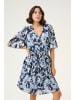 Kaffe Kleid KAelina Regular fit in Blue Flower Print