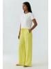 Oui Oversized T-Shirt mit Flockprint in Optic White