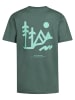 Petrol Industries Rückenprint T-Shirt Tetons in Grün