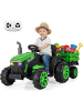 COSTWAY 24V Elektro Traktor Aufsitztraktor in Grün