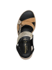 Tamaris WIDE FIT Sandalette in BLACK COMB