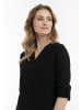 Usha Damen Blusenshirt Mit Spitze in Schwarz