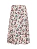 GOLDNER Kurzgröße:  Bequemer Druckrock mit Rundumschlupfbund in dahlie / gemustert