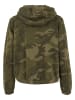Urban Classics Urban Classics Damen Ladies Camo Cropped Hoody in olive camo