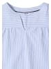 Cecil 3/4-Arm Bluse in Seersucker Qualität in Blau