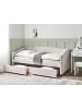 Beliani 2-tlg Einzelbett VITTEL in Beige