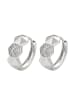 faina Women Huggie Earrings in Silver
