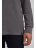 BLEND Langarmshirt BHNOBLE Tee - 20712117  Langarmshirt mit kleiner Knopfleiste in Grau