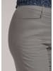 MADELEINE Schlanke Stretch-Hose mit Formbund in graphit / wollweiß / melange