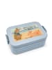 Mr. & Mrs. Panda MEPAL Bentobox Hasen Muschel Design mit Spruch in Blau Pastell