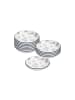 Ritzenhoff & Breker 12er Set Dipschalen Sendai Blume ø 10,3 cm in grau