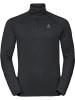 Odlo Longsleeve "Mid Layer 1/2 Zip Berra Light" in Schwarz