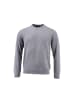 März Pullover Rundhals Superwash Classic Fit in Grau