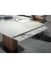 Angel Cerdá Ausziehbarer Esstisch 1133 in Walnuss/Weiß/Schwarz – Ø160 x (H)76 cm