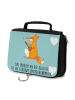 Mr. & Mrs. Panda Waschtasche Fuchs Gitarre mit Spruch in Türkis Pastell