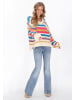 IZIA Women Sweater in offwhite multicolor