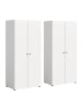 ebuy24 Kleiderschrank Darwin Weiß 160 x 51 cm
