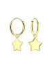 Alexander York Ohrringe-Charm STERN in Gold aus 925 Sterling Silber, 2-tlg. in gold