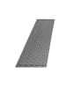 KADIMA DESIGN Teppich Outdoor Waschbar Raute IMST Strapazierfähig OEKO-TEX Balkon in Grau