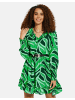 Threadbare Kleid THB Grape Ruffle Belted Mini in Green