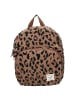 COFI 1453 Kidzroom Kinder-Rucksack Tasche – Teddy-Stoff mit Panther-Print & in Braun