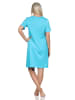NORMANN Kurzarm Nachthemd Frontprint - 85637 in hellblau