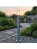 Licht-Erlebnisse Wegeleuchte Ø 8.9 x (H)80 cm in Grau Klar