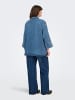 ONLY Carmakoma Jeanshemd in Medium Blue Denim