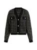 faina Damen Strickjacke In Bouclé-Optik in Schwarz