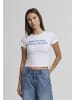 Noisy may Noisy may NMMOLLY S/S BOOK T-SHIRT in bright white/blue