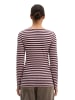 Marc O'Polo Gestreiftes Longsleeve regular in Medium Pink