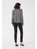 Kaffe Bluse langarm KAditte Regular fit in Black/Moonstruck Retro Print