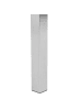Beliani Esstisch GROSSETO in Grau/Silber - (W) 90 x (H) 76 x (L) 180 cm